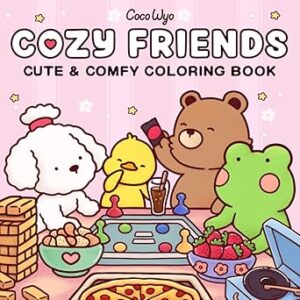 Cozy Friends: Coloring Book for Adults and Teen