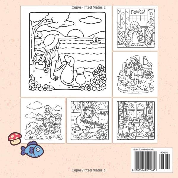 Girl Moments: Coloring Book for Adults and Teens Featuring - Image 2