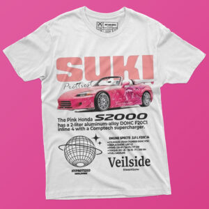 Pink Suki Honda Shirt – Bold, cute, and chic! 🏎️💨