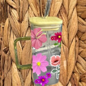 Coquette Strawberries 15 oz. Glass Mug