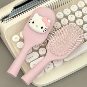 1 pièce Mignon Peigne Démêlant Hello Kitty de Sanrio - Brosse à Cheveux en Plastique